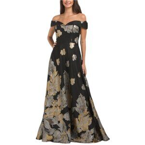 RENE BY RENE RUIZ Off The Shoulder Jacquard Gown